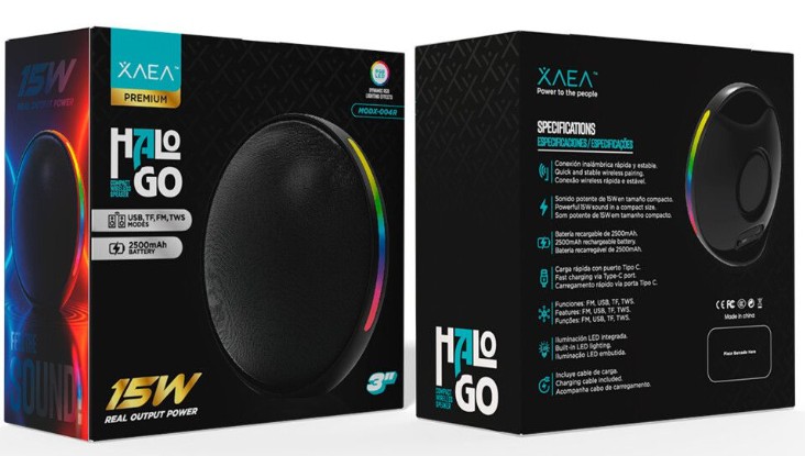 PARLANTE 3" X-004R - XAEA - NEGRO
