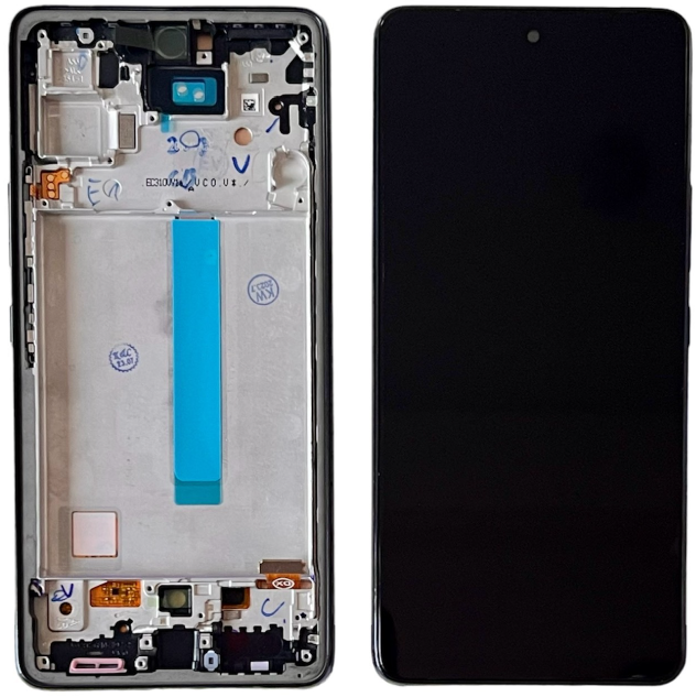 PANTALLA COMPLETA S A53 5G (2022) A536B C/MARCO NEGRO ORIG